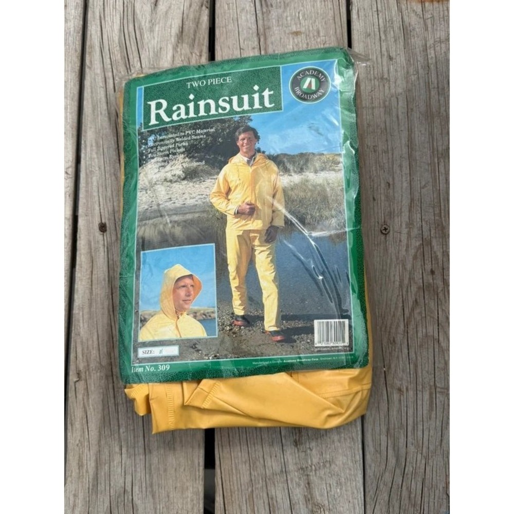 Vintage 2-Piece Rainsuit | Yellow Gorpcore